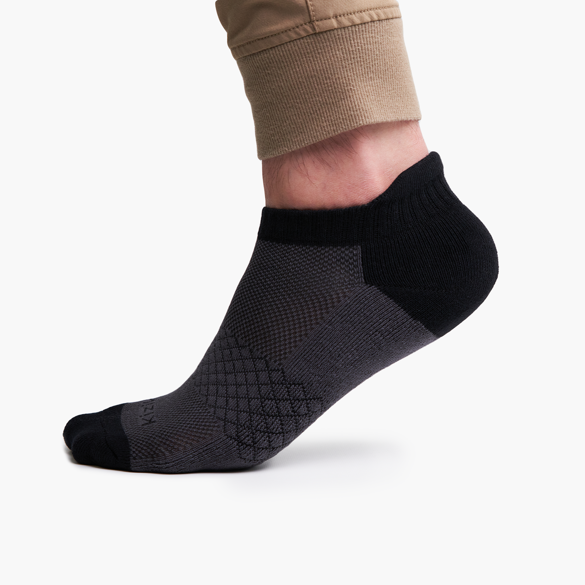 Kizik Ankle Socks - Charcoal - Image 6