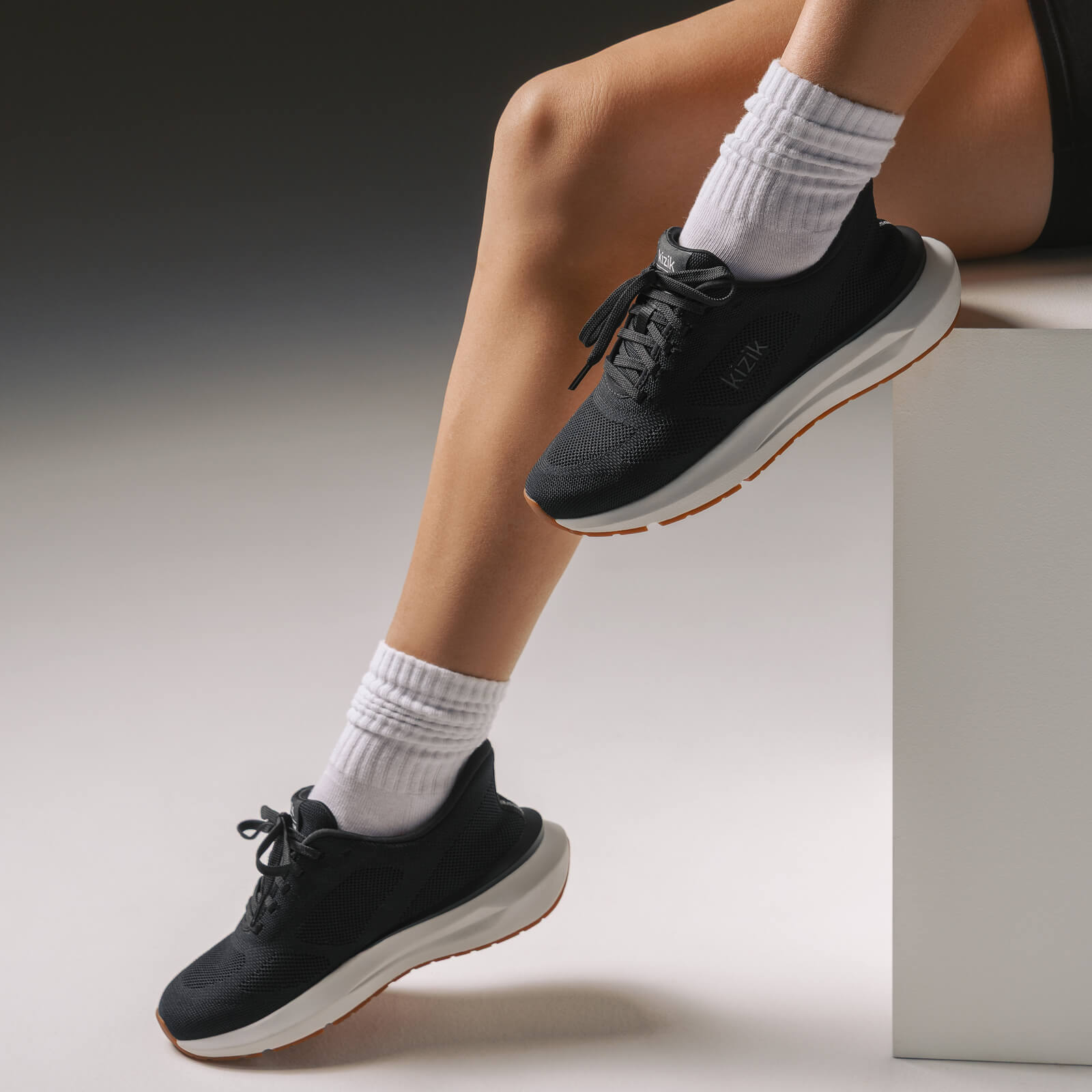 Women's Athens 2 Knit - Black/Bright White - Image 10